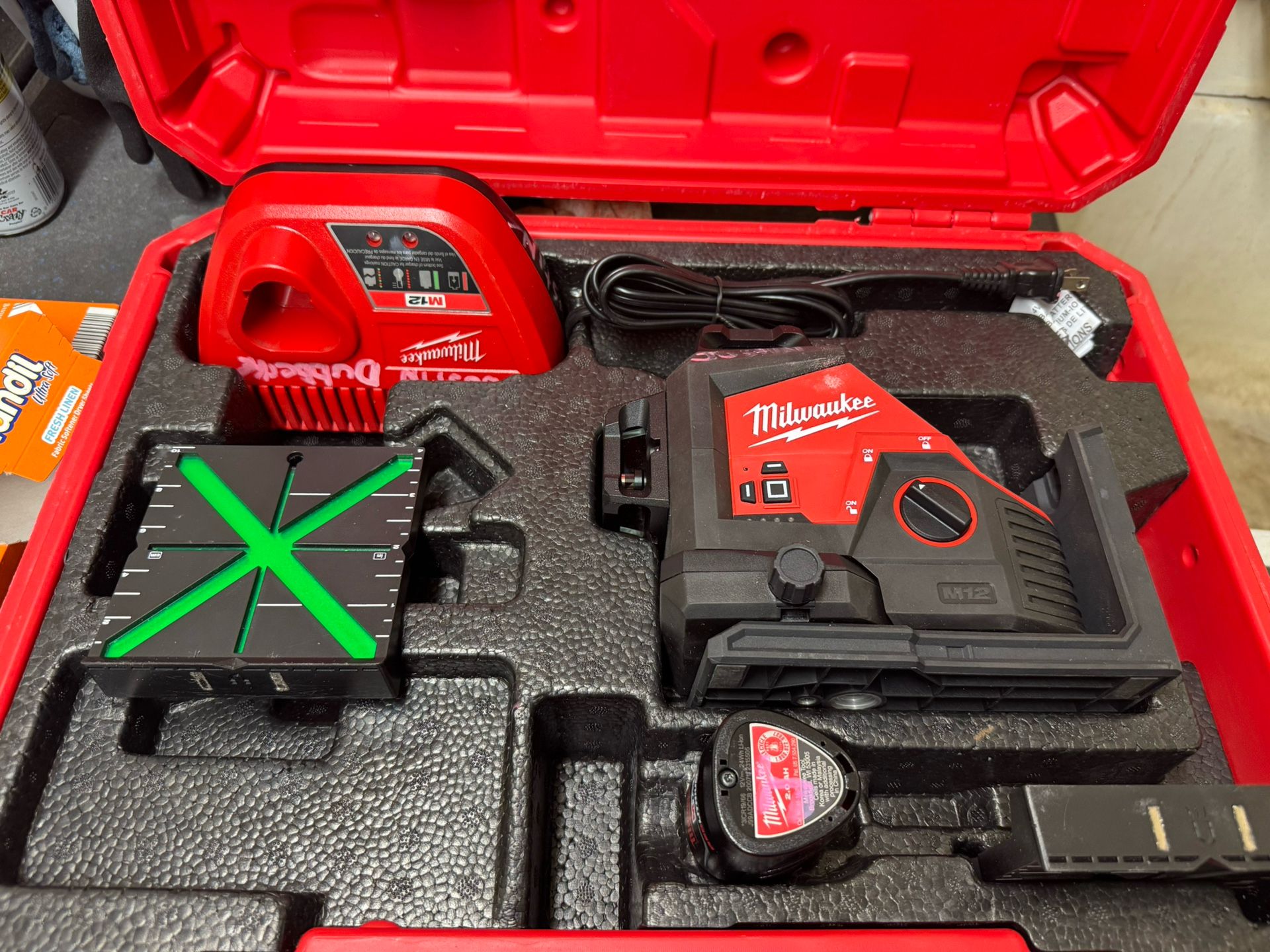 Milwaukee M12 Green Laser Kit 360 Degree 