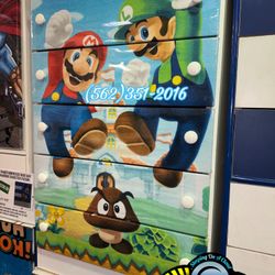 Mario Brothers Five Drawer Dresser Chest Cajonera Comoda 