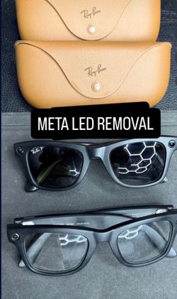 Meta glasses led removal