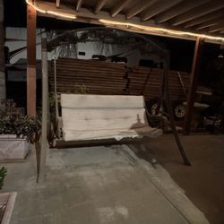 3 Person Patio Swing With Shade frame