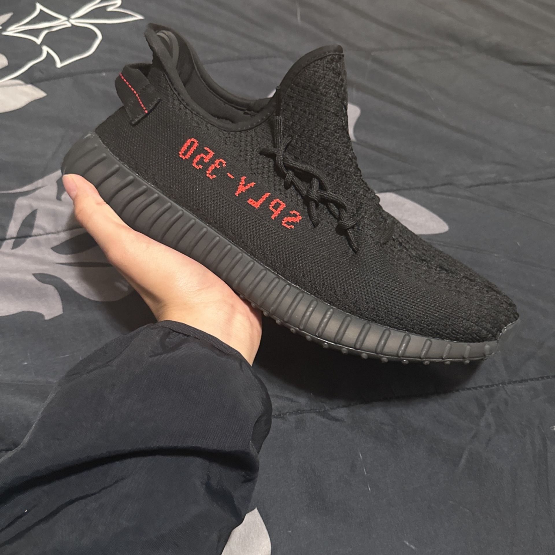 Bred Yeezy Boost 350 V2 Black Red