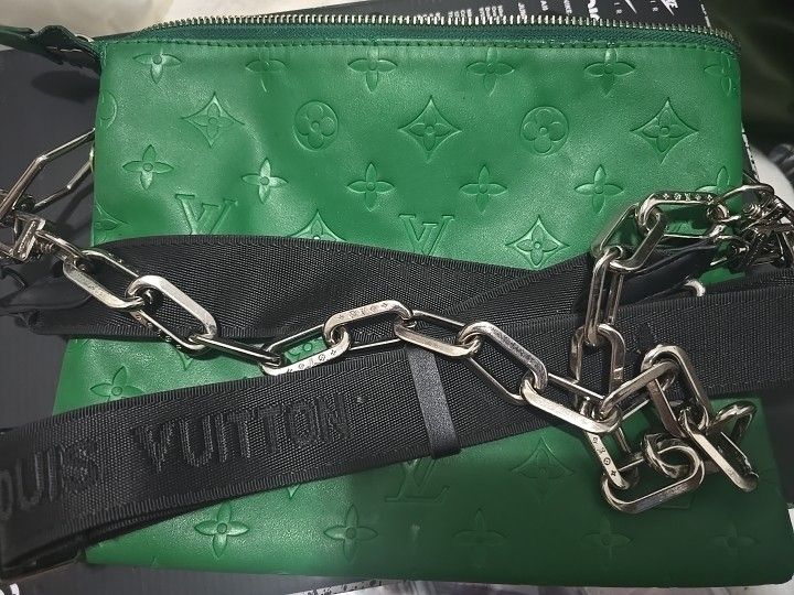 Louis Vuitton Coussin PM Motion Green Monogram Chain Shoulder Crossbody Bag Original Price Over $11k