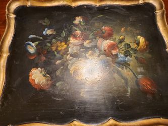 20th Century Italian Painted and Gilded Wood Coffee Table, 1970