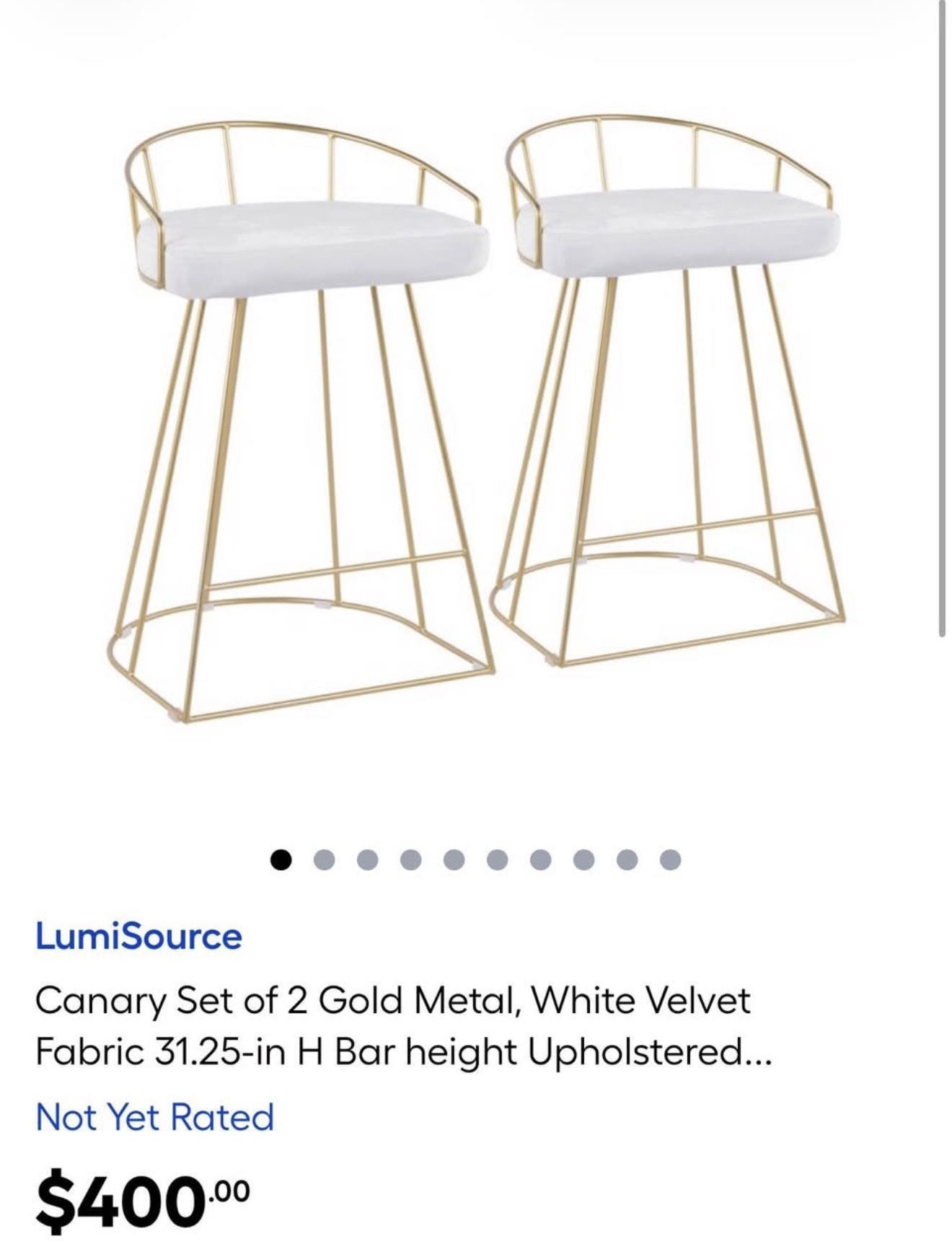 Gold barstools 