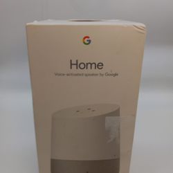 Google Home Personal Assistant Voice Activated Speaker White Slate