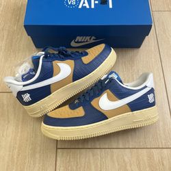 Nike Air Force 1 Low Undefeated 5 On It Blue Yellow Croc Size 8