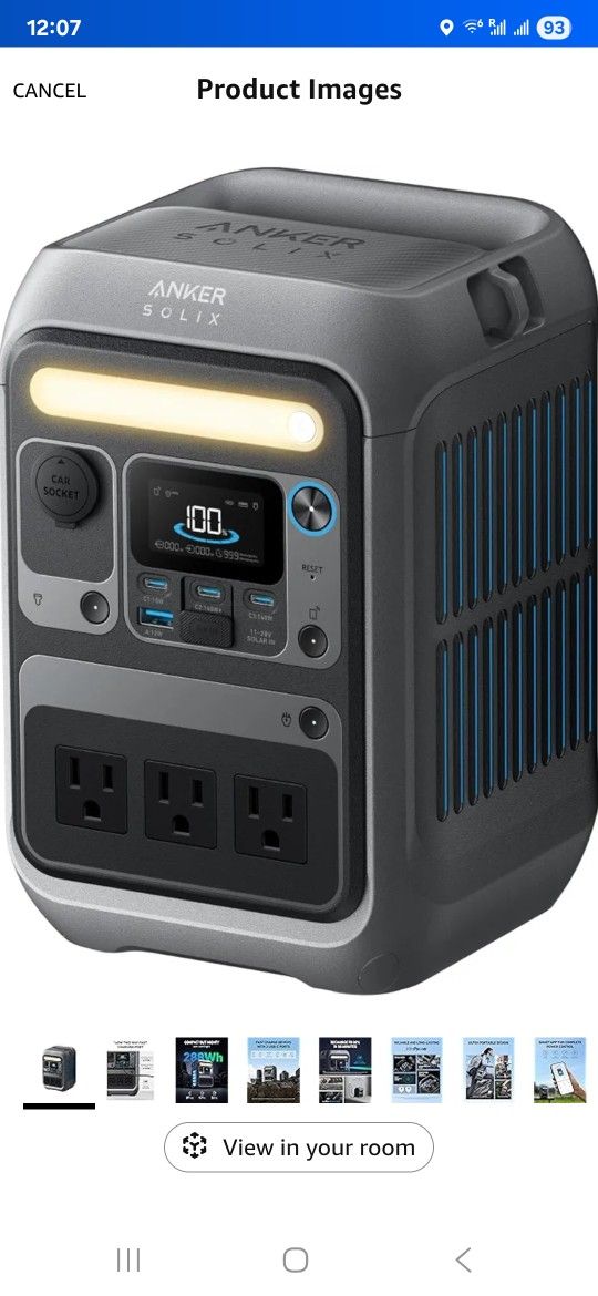 Anker Portable Power Station SOLIX C300