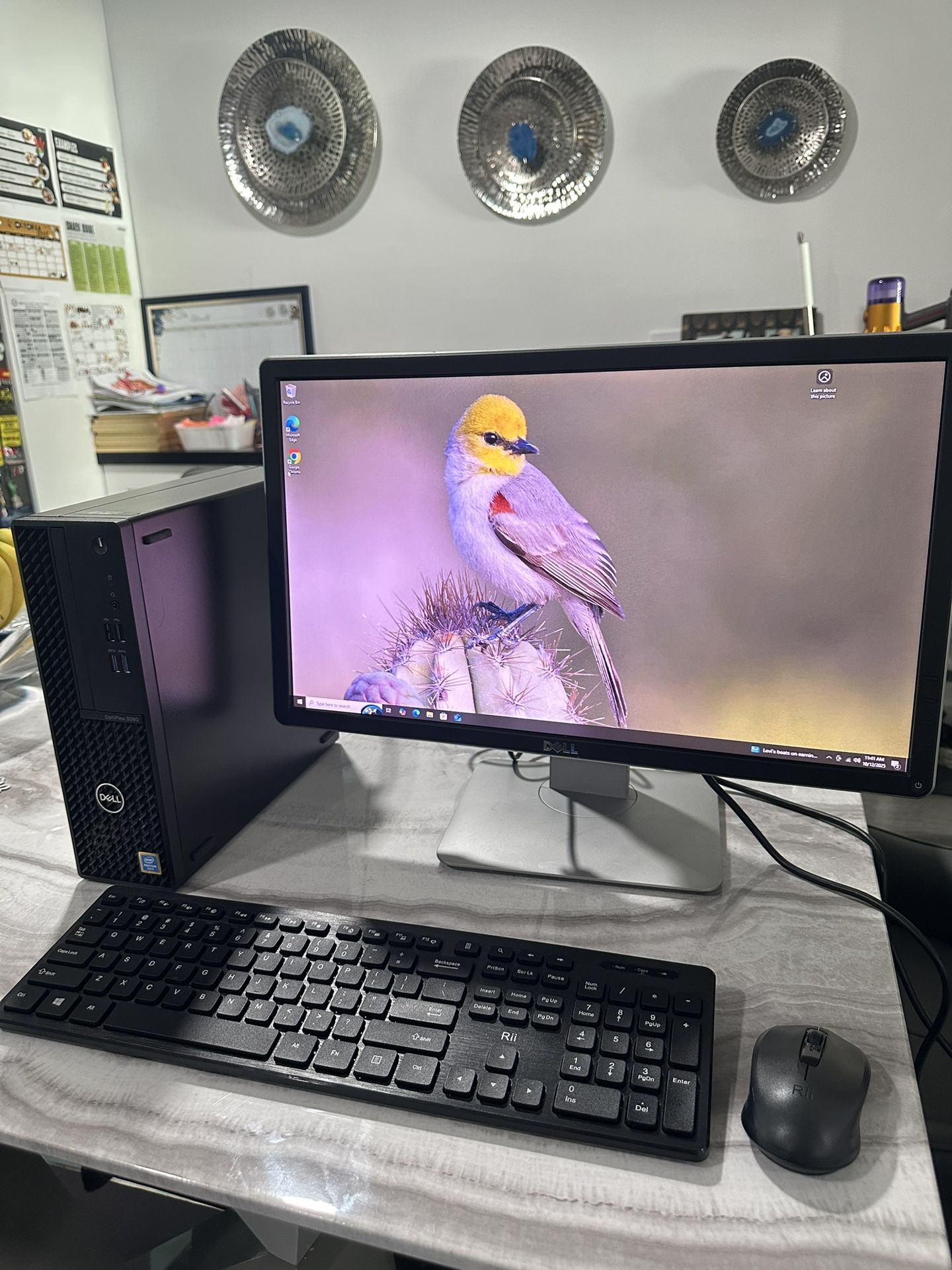 Dell Optiplex 3080 desktop / Intel Gold/ 8gb ram / 256 Ssd / WiFi / Keyboard and mouse / Win 10 pro