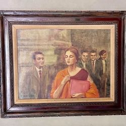 Original vintage oil painting by C. Joan Davis