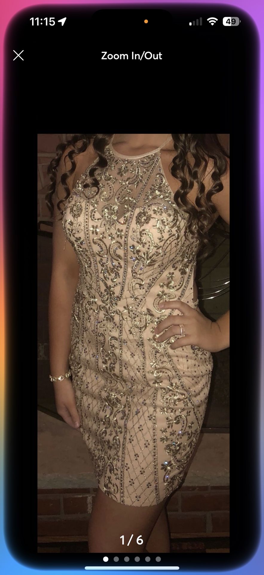 Women’s Gold Dress