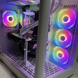 High Gaming PC Setup, RTX 4080 GPU, 14900K CPU, 32GB RAM, 2TB NVMe, 360MM AIO, 850W PSU, 27” 1440P 170Hz Monitor, Gaming Gear
