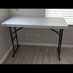 Plastic Table With Custom Ironing Cover