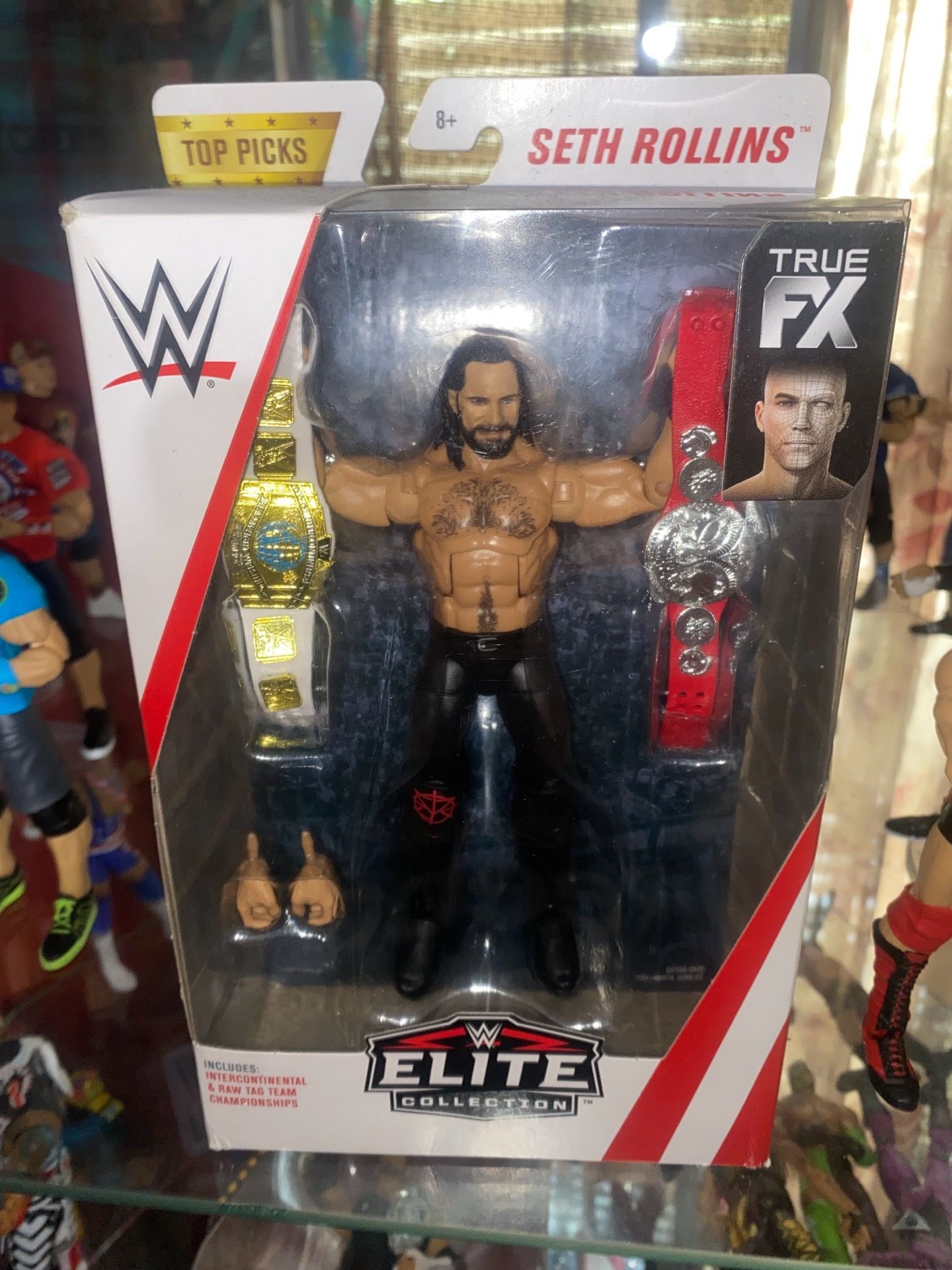 WWE Elite Top picks Seth Rollins Sealed w/ Championships