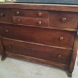 Antique American Empire Style Dresser