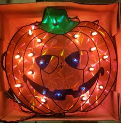 Noma Holographic Pumpkin Light up Pathway Markers 5 PC set