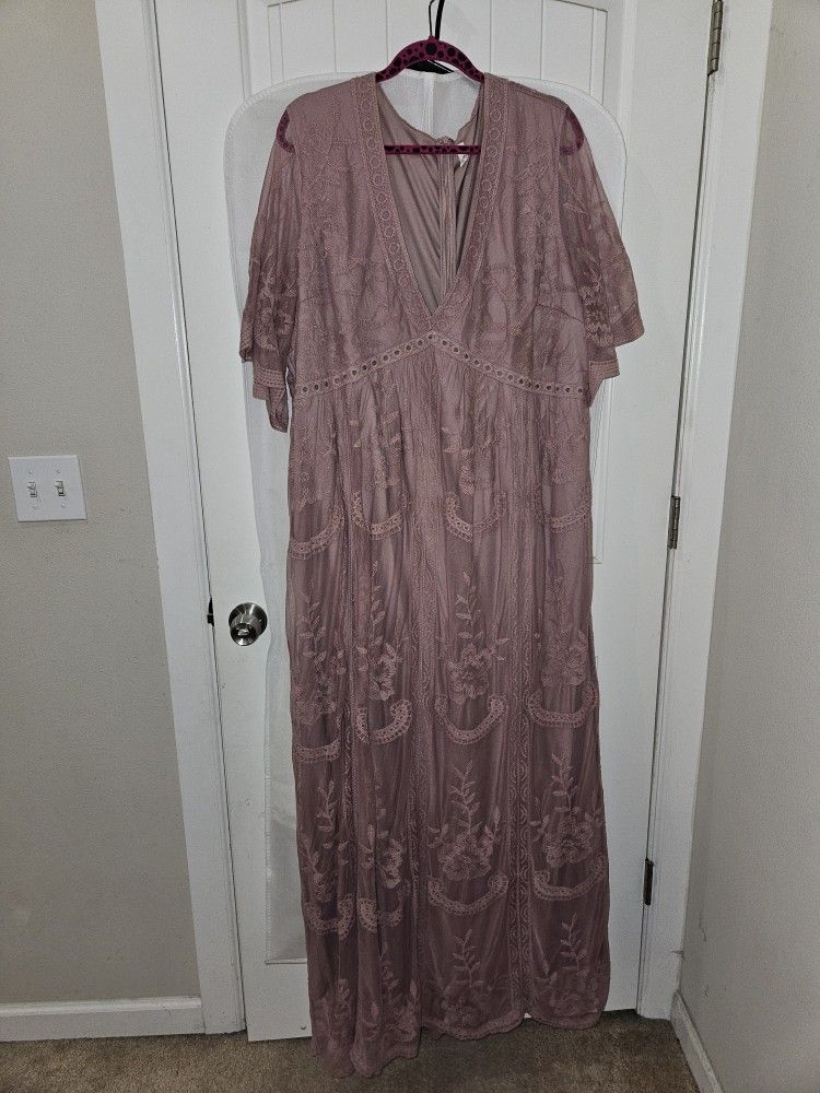 Pink Blush 3XL Maternity Dress