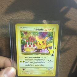 PokémonTCG Celebrations Birthday Pikachu NM