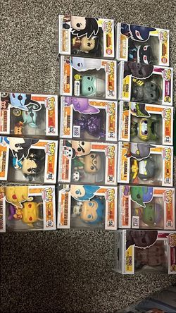Funko Pops and Marvel Statue