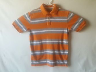 Urban pipeline boys orange striped Polo shirt size L