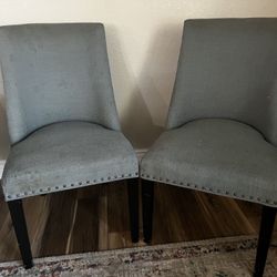 Pier 1 Imports Fabric chairs, normal stain and wear $20 Each 