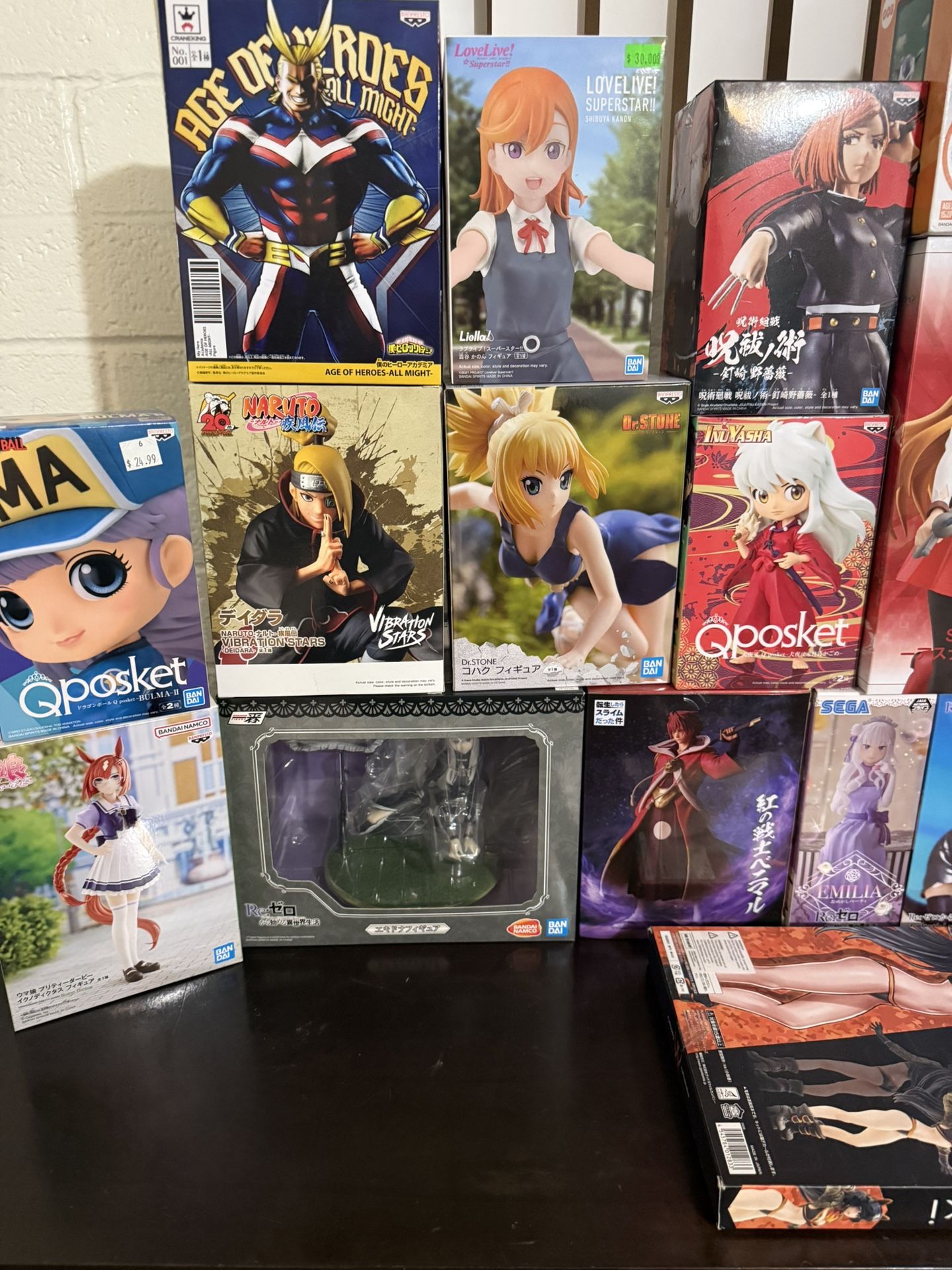 Lot Of 25 Anime Figures With Boxes
