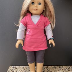 American Girl Doll - Blonde With Star Earrings And Bracelet
