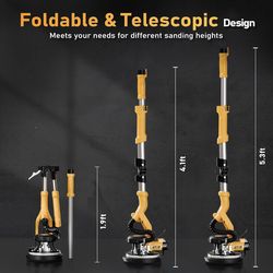 NEW GEVEELIFE 880W Drywall Sander - Vacuum System & LED Light