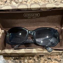 Coach Black Sunglasses With Case! 