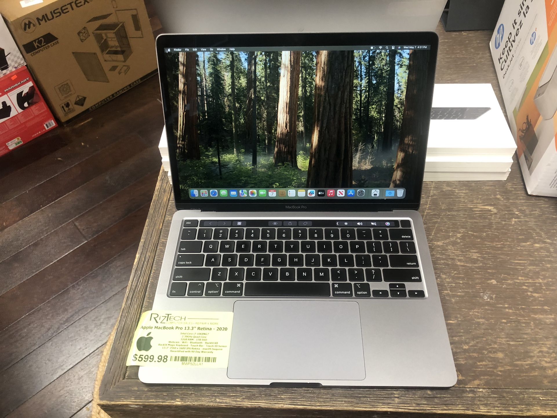 Apple MacBook Pro 13.3" Retina (2020) - $599.98