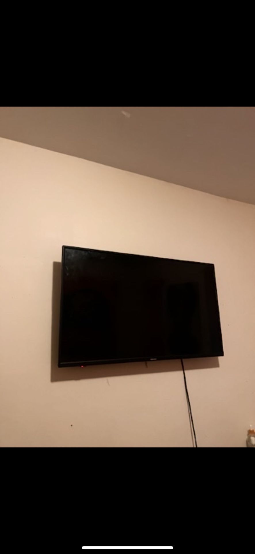 43” TOSHIBA Class C350 Series LED 4k UHD Smart Fire Flat screen TV with mount attached