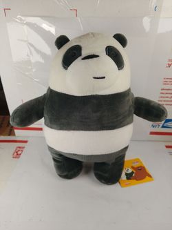 We Bare Bears Miniso Panda Plush Apprx 10" NEW WITH TAGS. Cartoon Network.