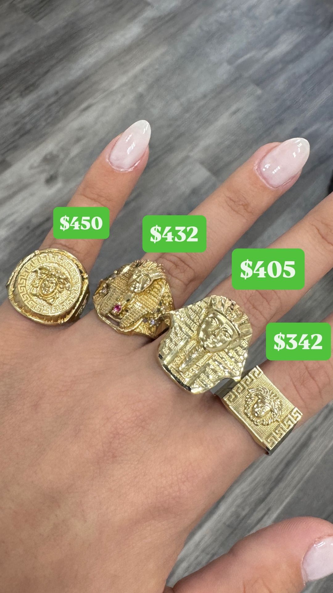 10KT GOLD RINGS 