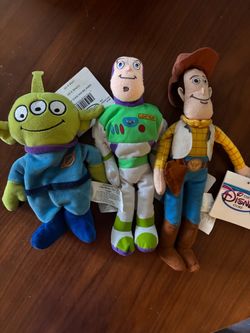 Vintage 1990s Disney Store Toy Story Mini Bean Bag Set – Original Tags