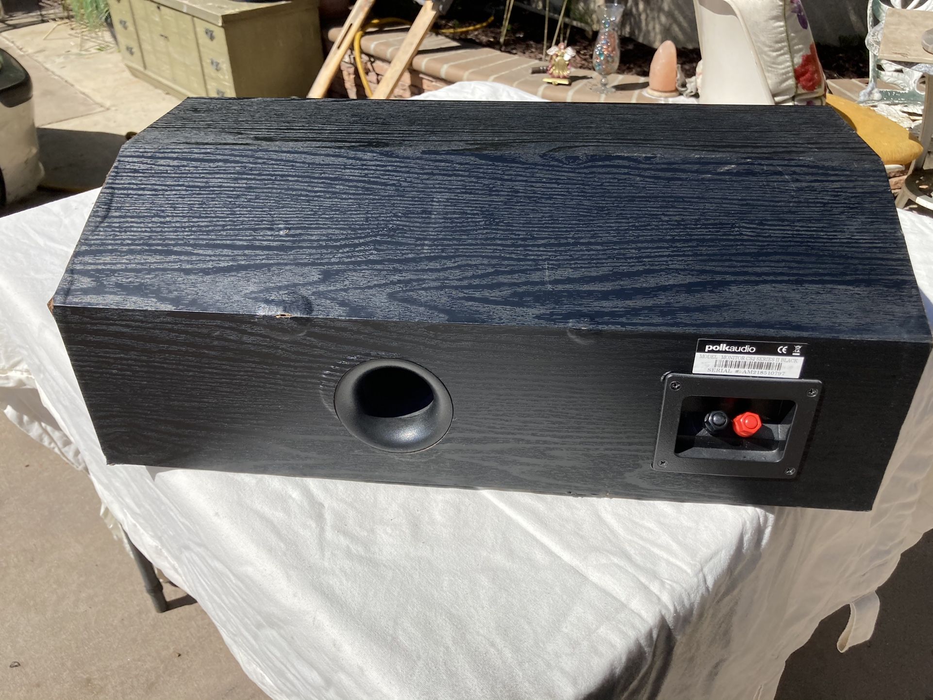 Polk Audio CS2 Monitor Series II (BLACK) Center Channel Speaker 175 watts for Sale in Cerritos