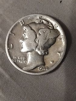 1942/1  Mercury Dime Double Die Error 