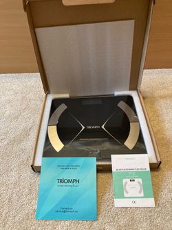NEW Triomph Bluetooth smart body fat scale With iOS/Android App digital body composition, analyzer