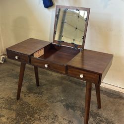 Vanity with mirror