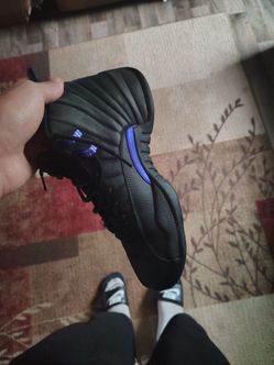 Air Jordan 12 Black Purple Sneakers