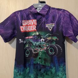 Monster Jam Grave Digger Boys Shirt