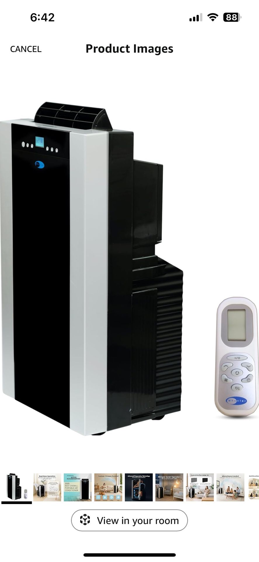 Whynter ARC-14S 14000 BTU Portable AC