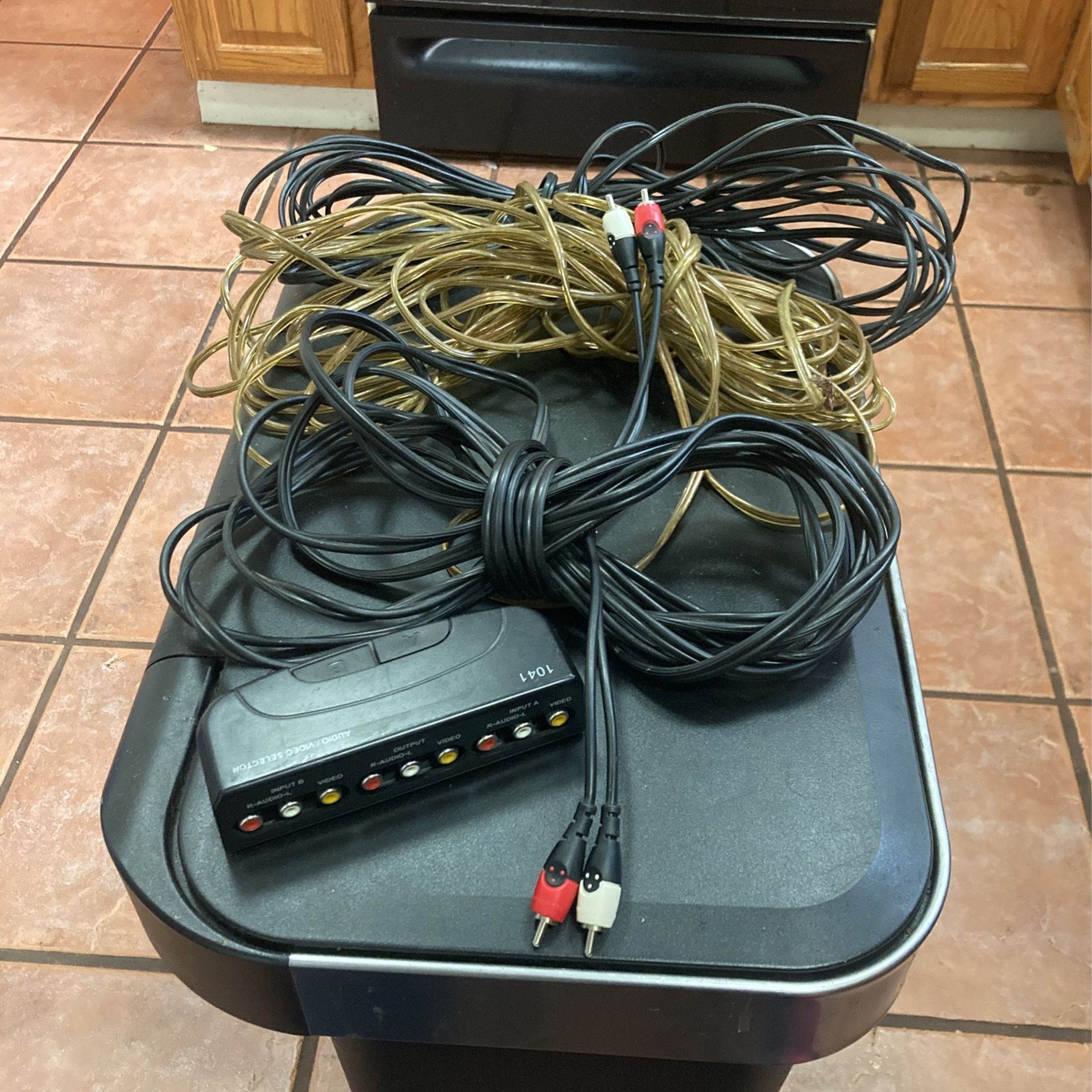 Audio Equipment: Cords And Switcher