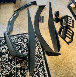 For 2020-2025 Corvette C8 Full Body Kits ( side skirts, front lip, Diffuser & mirror caps &spoiler)
