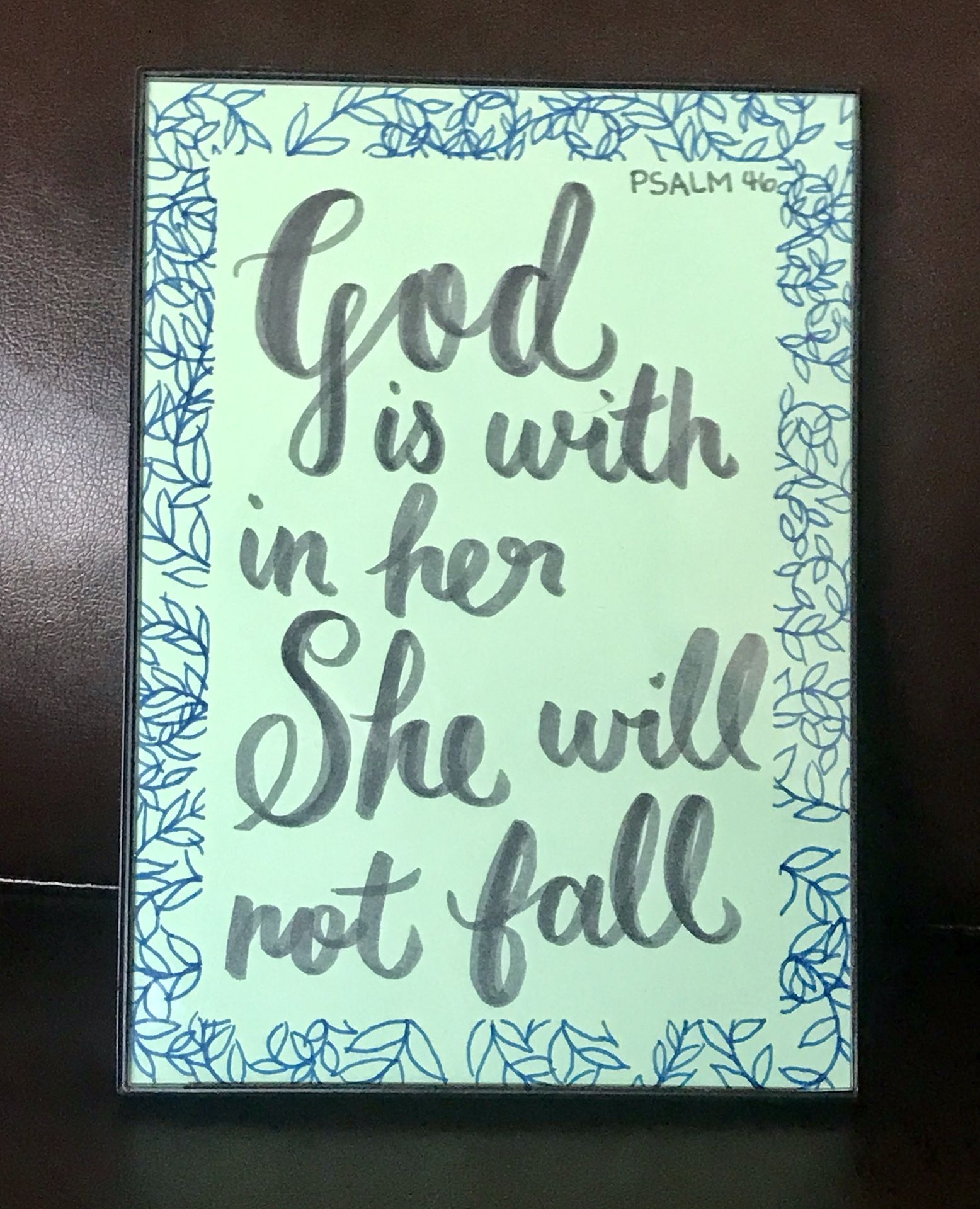 Framed Art Home Decor Handmade 5x7 in.