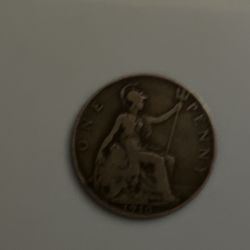 1910 OLD EDWARD VII PENNY