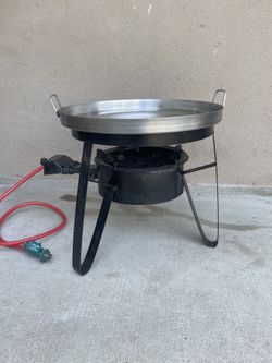 Disco Con Base Y Quemador Metal Resistente