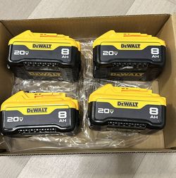 Dewalt 20V Max 8.0 Ah Batteries