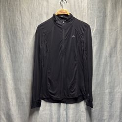 Paradox black 1/4 zip long sleeve shirt size large 