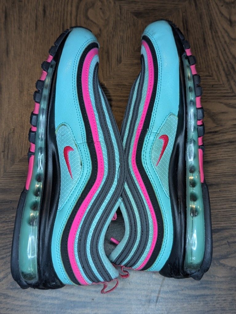 Nike Air Max 97 Hyper Turquoise South Beach CU4877-300 Men's Size 8.5