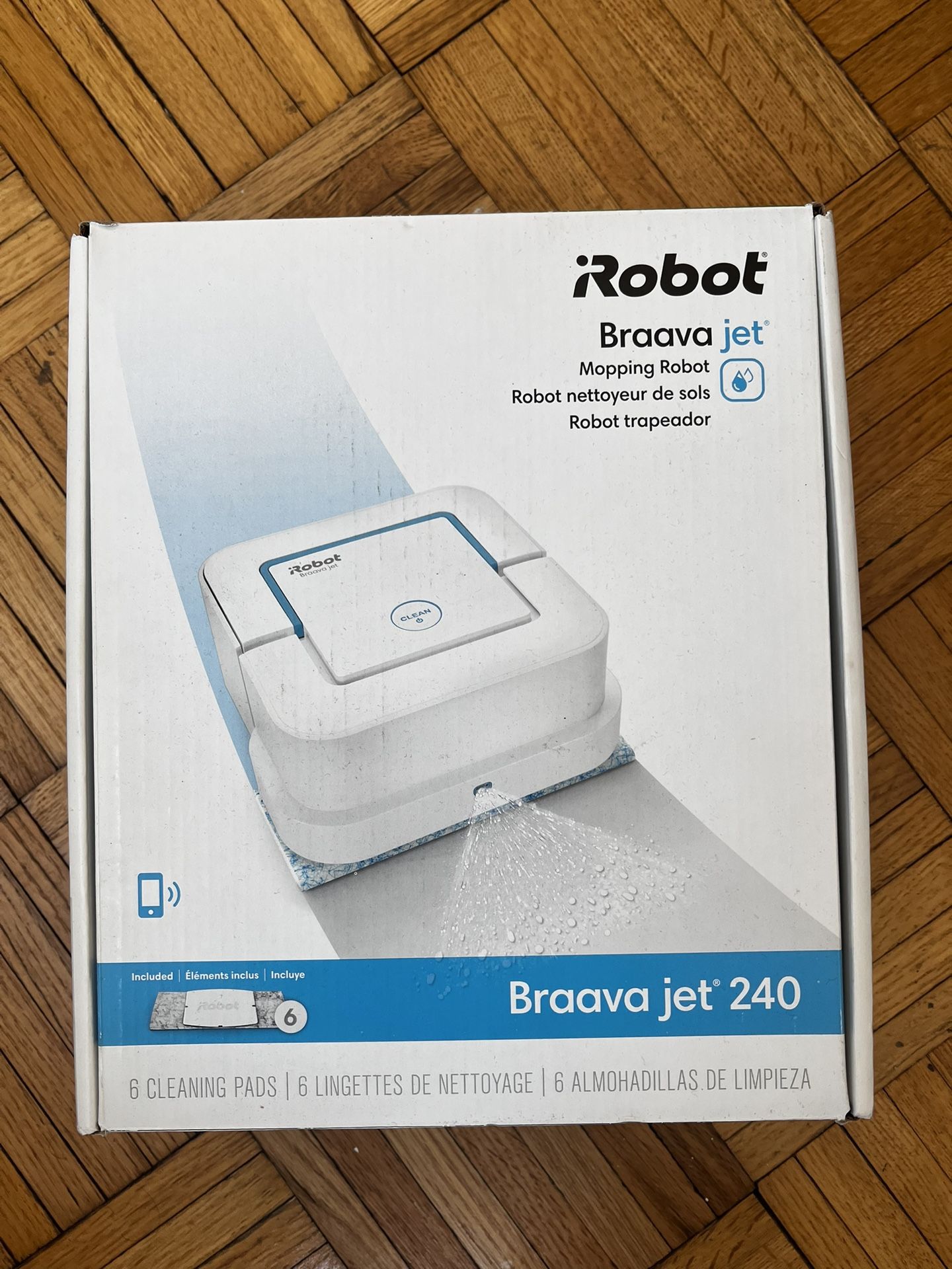iRobot Braava Jet 240 Mopping Robot – Like new, Box Included