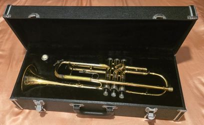 Vintage Musical Instrument, Trumpet, Conn, In Hard Case, Music, Notes, Concert, Musical, Practice, Band, Entertainment